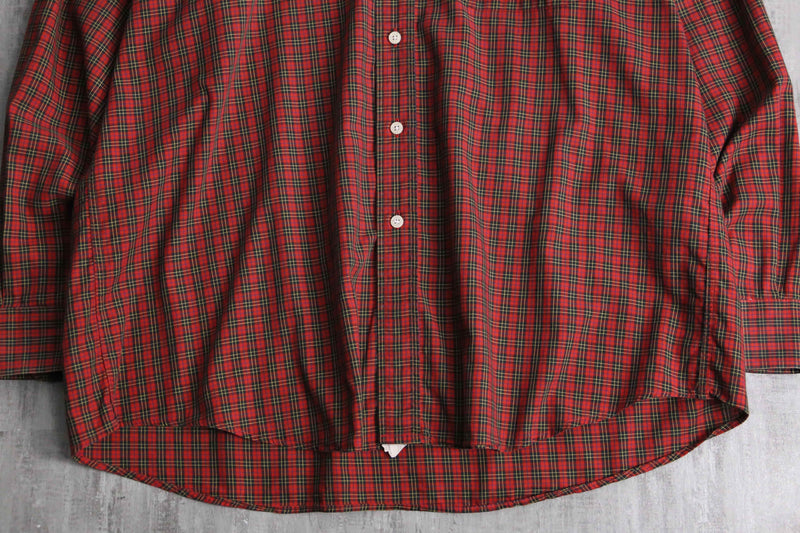 "Burberry" red burberry check shirt