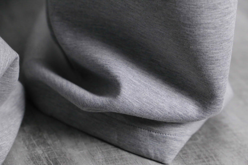 light gray color buggy flare sweat pants