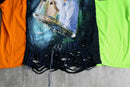 ''Re:make''docking multicolored boro Tee
