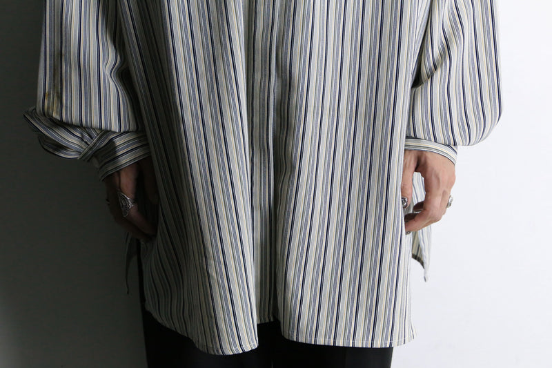 random stripe loose L/S shirt