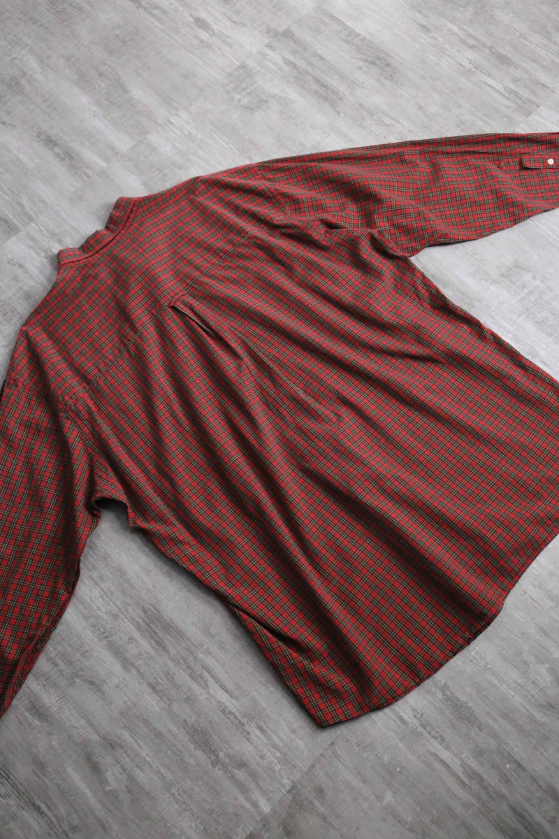"Burberry" red burberry check shirt