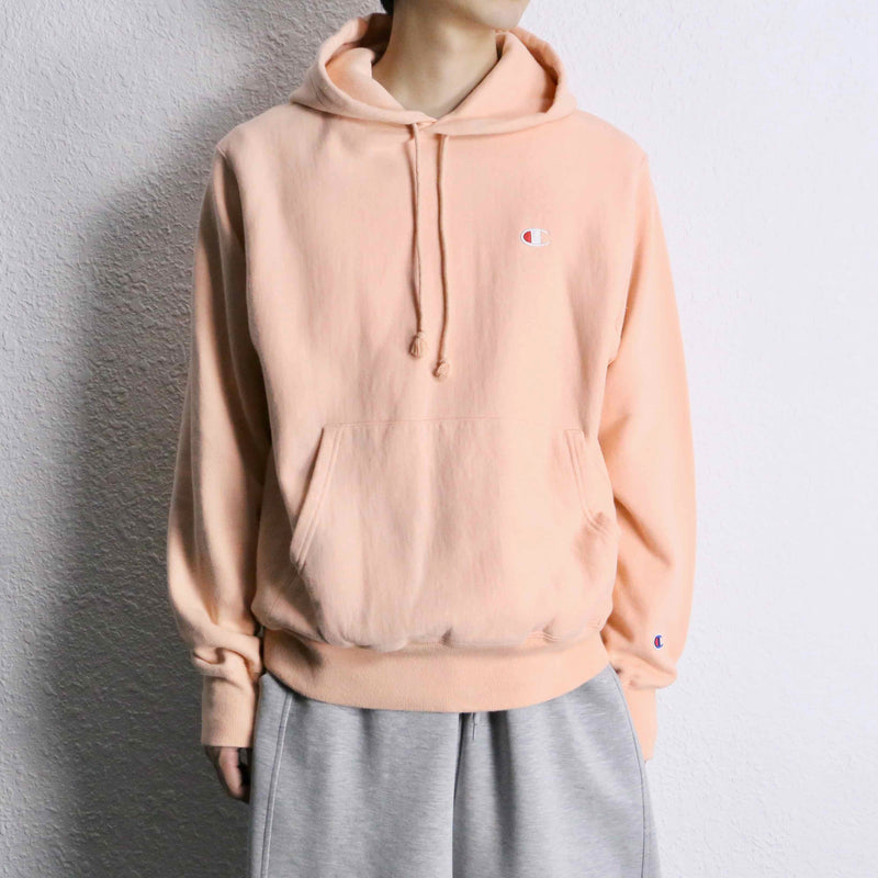“Champion” reverse weave pale orange hoodie