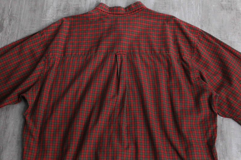 "Burberry" red burberry check shirt