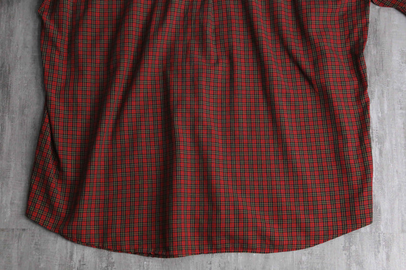 "Burberry" red burberry check shirt