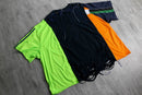 ''Re:make''docking multicolored boro Tee
