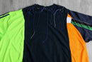 ''Re:make''docking multicolored boro Tee