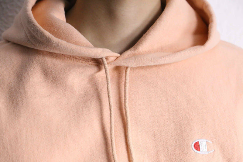 “Champion” reverse weave pale orange hoodie
