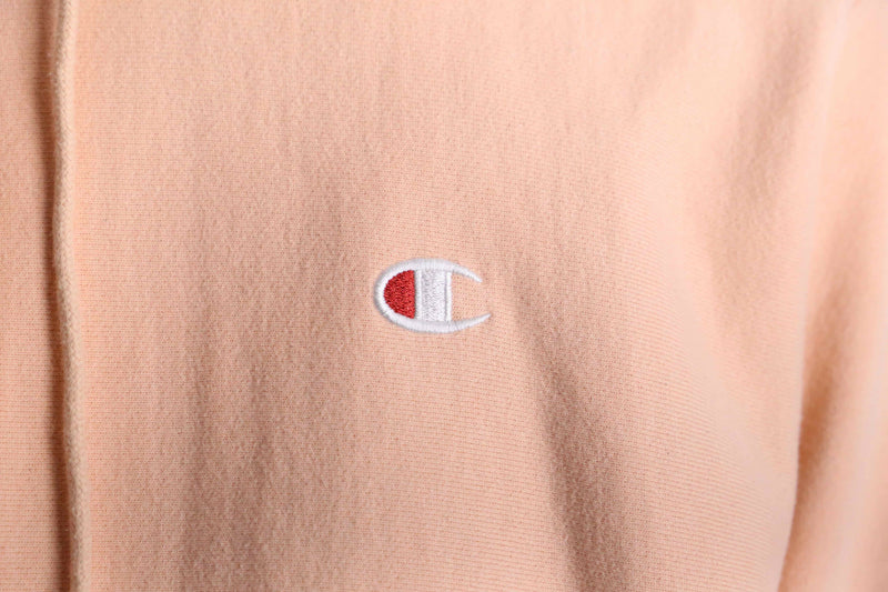 “Champion” reverse weave pale orange hoodie