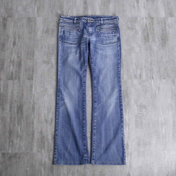 "diesel" 00's semi-flare denim pants