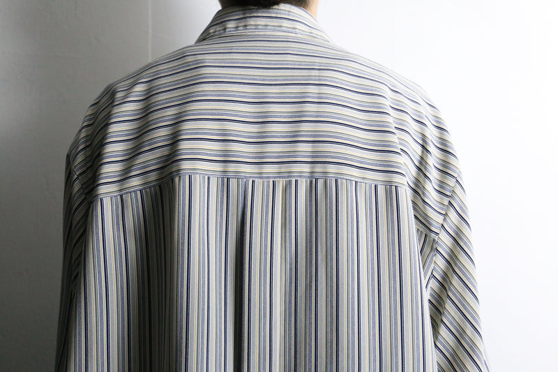 random stripe loose L/S shirt