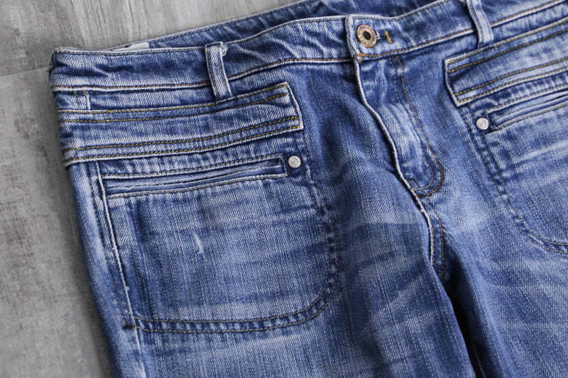 "diesel" 00's semi-flare denim pants