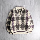 geometric pattern skipper knit