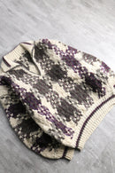 geometric pattern skipper knit