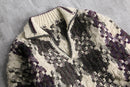 geometric pattern skipper knit
