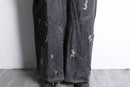 ''Re:make''buggy black denim pants