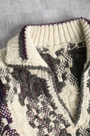 geometric pattern skipper knit