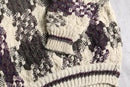 geometric pattern skipper knit
