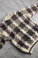 geometric pattern skipper knit
