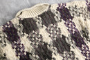 geometric pattern skipper knit