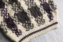 geometric pattern skipper knit