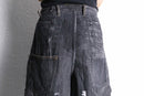 ''Re:make''buggy black denim pants