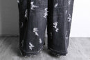 ''Re:make''buggy black denim pants