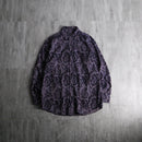 2000s paisley & stripe L/S shirt