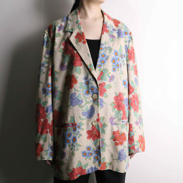 flower design easy tailored jacket