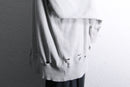 "Re:make" damaged sweat docking stripe shirt