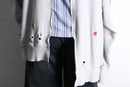 "Re:make" damaged sweat docking stripe shirt