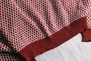 birdseye pattern turtle neck knit