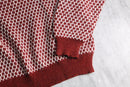 birdseye pattern turtle neck knit