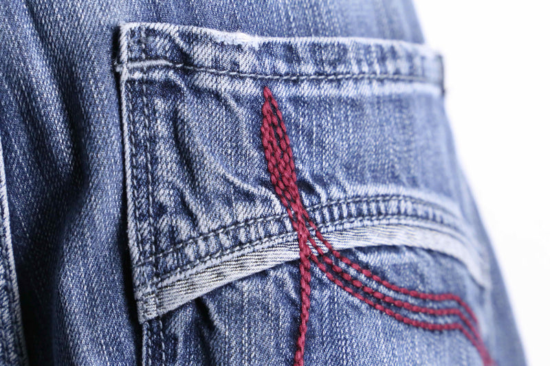 ”ROCAWEAR” good fade over size denim pants