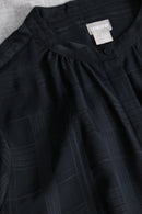 2000s CHICO’S band collar sheer shirt