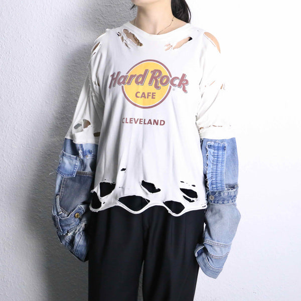 'Re:make'' arm destroy long Tee