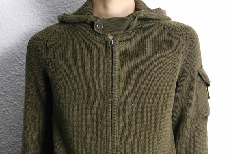 ”GAP” khaki color knit hoodie