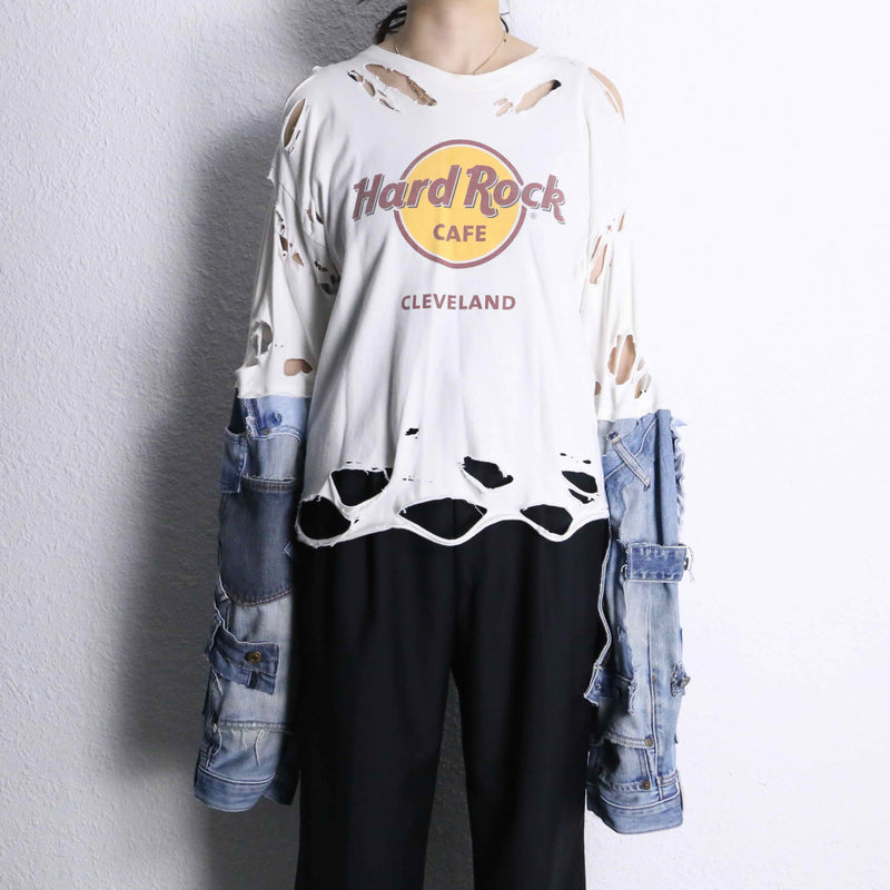 'Re:make'' arm destroy long Tee