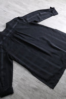 2000s CHICO’S band collar sheer shirt