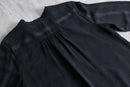 2000s CHICO’S band collar sheer shirt