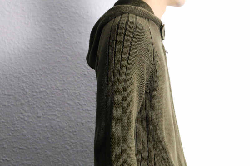 ”GAP” khaki color knit hoodie