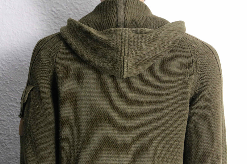 ”GAP” khaki color knit hoodie