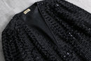 1970-80s Josephine Milano sequins collarless jacket