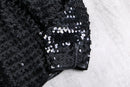 1970-80s Josephine Milano sequins collarless jacket
