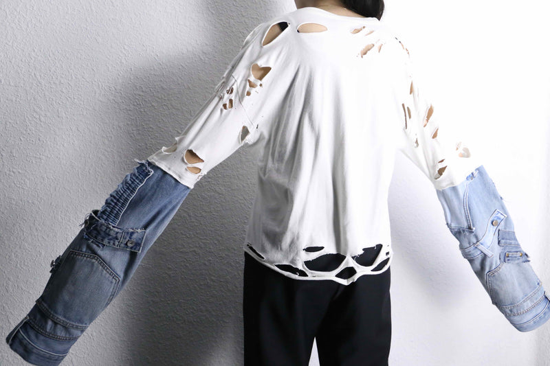 'Re:make'' arm destroy long Tee