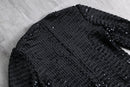 1970-80s Josephine Milano sequins collarless jacket