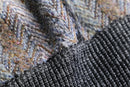 brushed geometric puttern knit cardigan