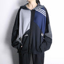 “Re:make” multi panel track hoodie