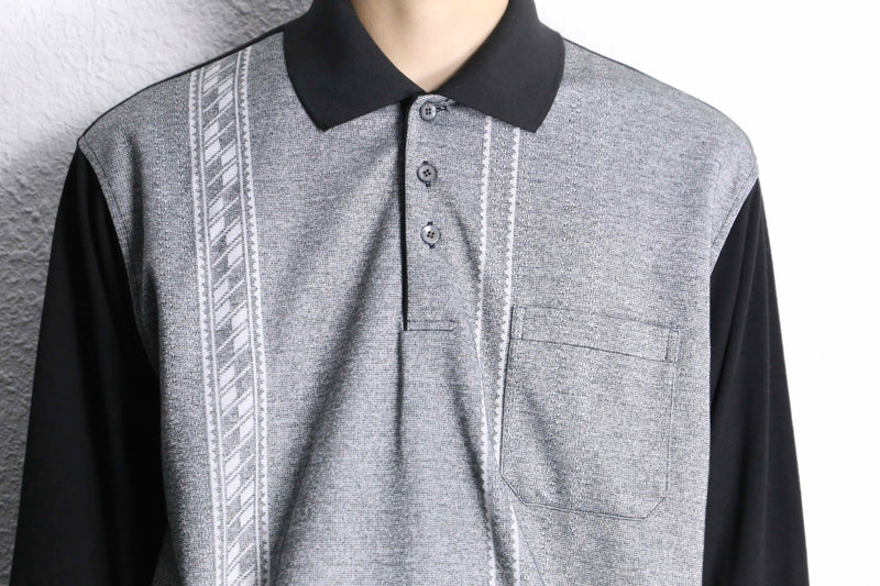 monotone front design polo shirt