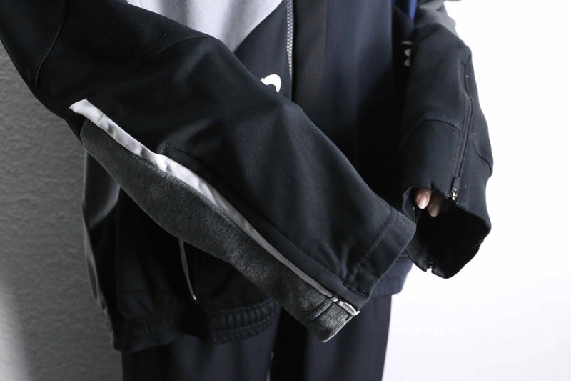 “Re:make” multi panel track hoodie