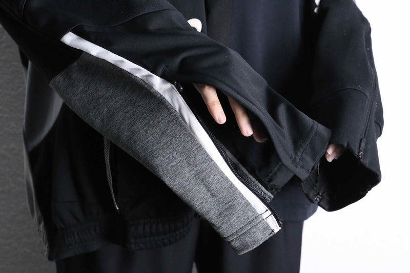 “Re:make” multi panel track hoodie